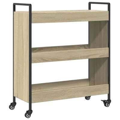 Obrázek produktu pro Kuchyňský vozík dub sonoma 70 x 30 x 82 cm kompozitní dřevo