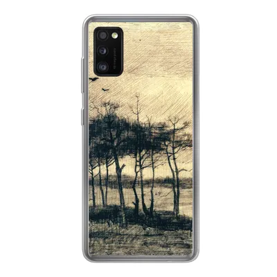 Produktbild von MuchoWow® Handyhülle Schutzhülle Hülle für Samsung Galaxy A41 Kiefern im Sumpf - Vincent van Gogh Silikon Softcase Handy Hülle - Mobiltelefon