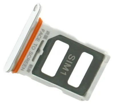 Produktbild von Xiaomi Mi 12T Pro (22081212UG) Sim Karten Halter Tray Fach, Silber