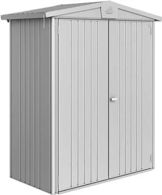 Obrázek produktu pro Plechový zahradní domek Biohort Europa 1 vel. 152 x 80 cm stříbrný metalický