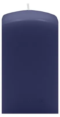 Produktbild von Quader Kerzen Nachtblau Dunkelblau 15 x Ø 6/6 cm, 4 Stück