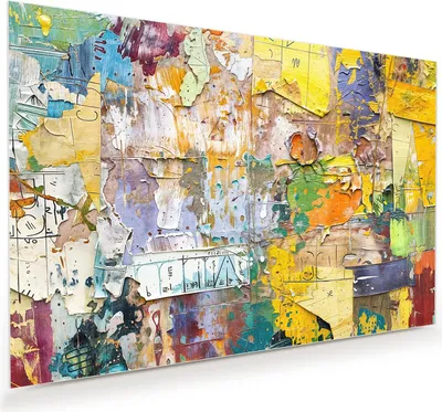Produktbild von Glasbild 60x40cm in XXL für Wohnzimmer, Schlafzimmer Motiv Abstrakte Kunst