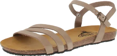 Produktbild von plakton 575080 Mam Alou Nobuck - Damen Schuhe Sandaletten - Taupe, Größe:41 EU