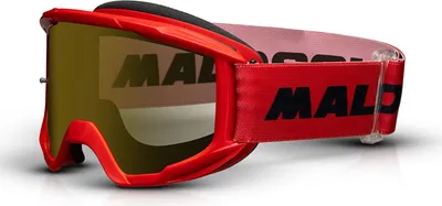 Obrázek produktu pro Motokrosové brýle Malossi červené se zrcadlovými skly