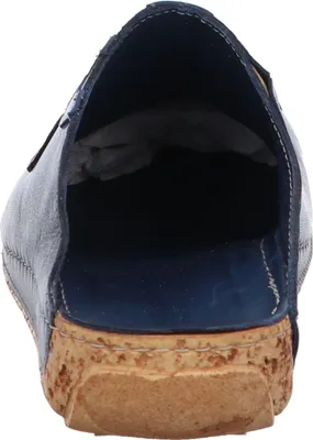Produktbild von Gemini Damen Pantolette Leder Clog Sabot 336062-02, Größe:39 EU, Farbe:Blau
