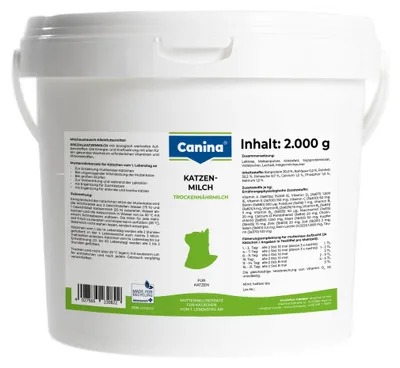 Produktbild von Canina Katzenmilch Muttermilchersatz für Kätzchen laktosearm Alleinfuttermittel 2000g