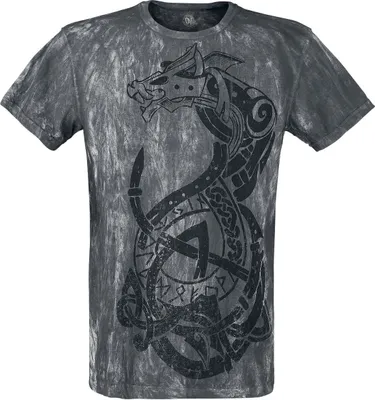 Produktbild von Outer Vision T-Shirt Herren Viking Warrior grau XXL