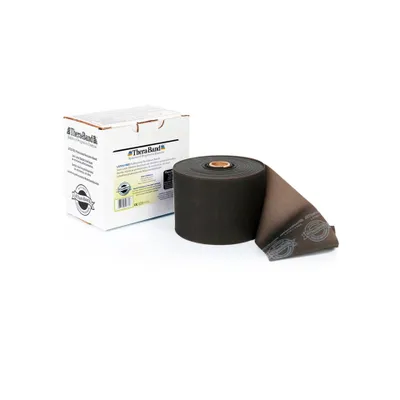 Produktbild von TheraBand Latexfreies Übungsband 22,85 m – Professionelles Fitness- & Therapieband für Krafttraining und Rehabilitation spezial stark/schwarz