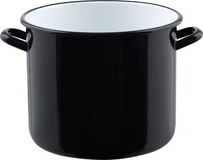 Produktbild von Riess Riesentopf mit Bördel Ø28cm 12 Liter Classic Schwarz Emaille