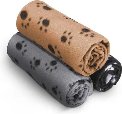 Produktbild von Famanu Fleece-Decken 3er-Pack - Groß, Waschbar, Weich