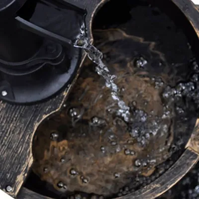 Produktbild von Hochwertigen Möbel Brunnen - Braun Kaskadenbrunnen Handwasserpumpe-Design NEU4527471