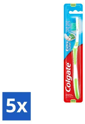 Produktbild von 5 x Colgate Extra Clean Medium Zahnbürste - Vorteilspackung - 5 Stücke