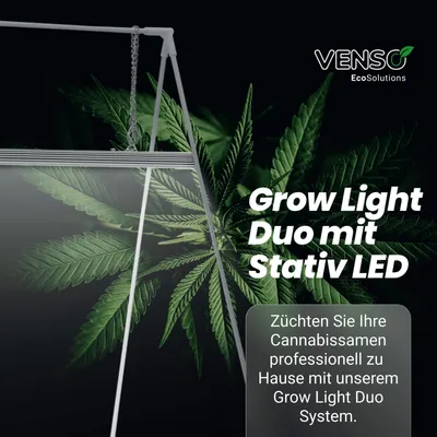 Produktbild von Venso EcoSolutions GrowLight Duo, Weiß, Aluminium, IP54, CE, EMC, 84 Glühbirne(n), LED