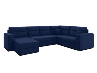 Produktbild von AX LIVING Ecksofas groß Lovere 314 cm Sofa blau mit Schlaffunktion