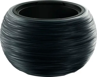 Produktbild von Blumentopf Furu BOWL Kunststoff Ø 37,8 cm H 23 cm anthrazit inkl. Pflanzeinsatz