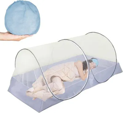 Produktbild von Famanu Moskitonetz 100 x 200 cm - Faltbar, tragbar, ideal für Camping