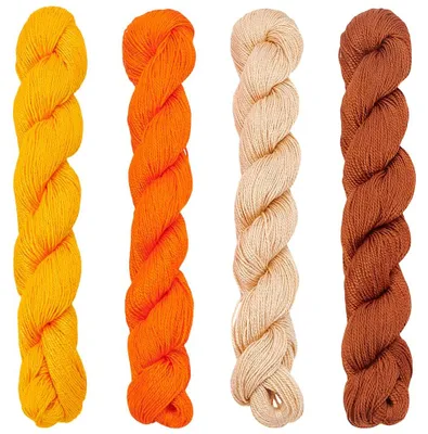 Sashiko-Garn-Set, 4 Farben, 100 m, Baumwolle, Stickgarn
