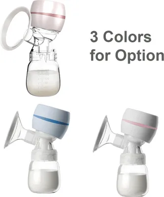 Produktbild von Tragbare integrierte Milchpumpe mit LED-Bildschirm, elektrische Milchpumpe zum Stillen, 2 Modi, 9 Saugstufen, geraeuscharm, mit 22-mm-Silikon-Brustschild, 180-ml-Milchflasche