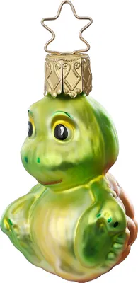 Produktbild von Christbaumschmuck Baby Schildkröte Glas 6cm grün, 1 Stück