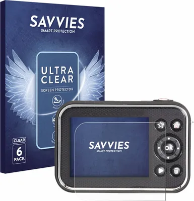Produktbild von 6x Für Vtech Kidizoom Video Studio HD Schutzfolie Savvies Displayschutz Display Schutz Folie Klar Transparent