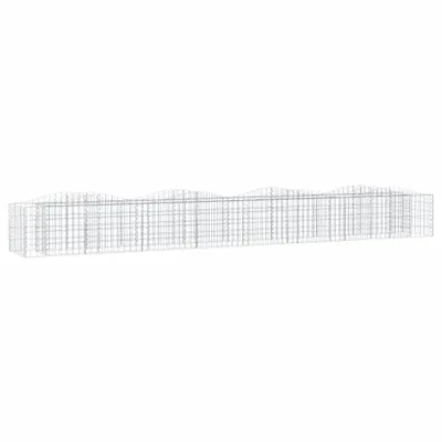 Immagine prodotto di vidaXL Letto rialzato in gabbioni con arco alto 400x50x50 cm Ferro zincato