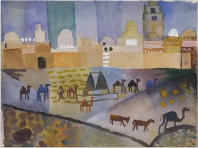 Produktbild von ARTland Wandbild Alu für Innen & Outdoor Kairouan I. 1914. Größe: 60x45 cm
