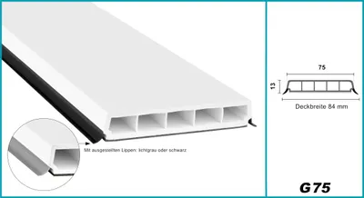 Zdjęcie produktu dla Listwy PVC białe, 1-2 m - uszczelki miękkie, szare i czarne, samoprzylepne - HJ
