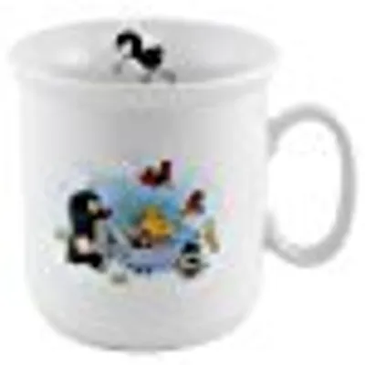 Produktbild von Thun 053241 Tasse Maulwurf mit Schubkarre, Porzellan, weiß