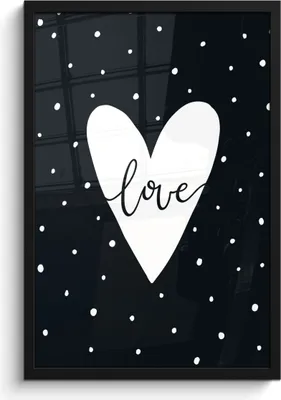 Produktbild von MuchoWow® MuchoWow® Gerahmtes Poster Zitat - Liebe - Kind - Jungen - Mädchen - Baby 40x60 cm - Poster mit zchwarzem Bilderrahmen - Papierdruck - Wandbilder