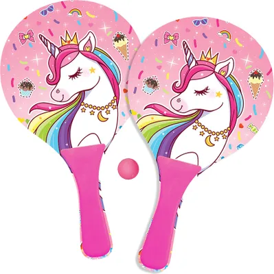 Image de ensemble de ballons de plage licorne