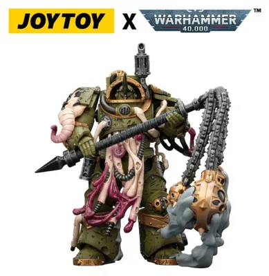 Produktbild von Warhammer 40,000 Actionfigur Death Guard Blightlord Terminator 2 with Flail of Corruption 14 cm