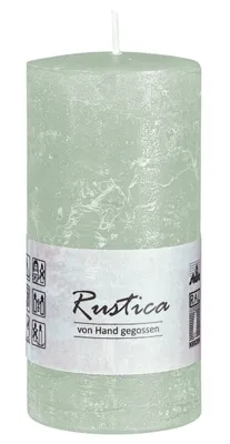 Produktbild von durchgefärbte Rustic Kerzen Eukalyptus 120 x Ø 60 mm, 1 Stück