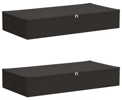 Image de Boîte de rangement 2 pcs Anthracite 100 x 50 x 18 cm