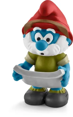 Obrázek produktu pro Figurka - Taťka Šmoula v džungli s mapou - Schleich..