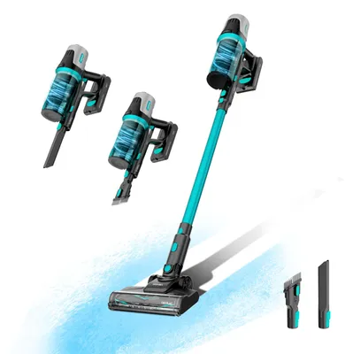 Produktbild von Cecotec Conga Rockstar 1500 Horizon Genesis XL, Stabstaubsauger, Beutellos, Schwarz, Blau, Trocken, Zyklonal, Teppich, Harter Boden, Fenster