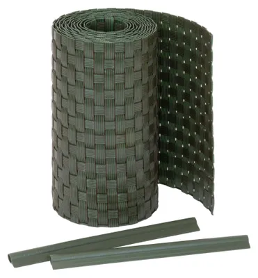 Produktbild von Jardinion Sichtschutzstreifen für Doppelstabmatten 250 x 19cm Grün