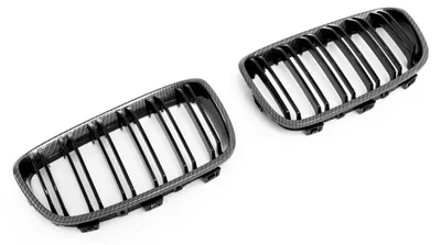 Kühlergrill Sport Grill Gitter Carbon Look für BMW 1er F20 F21 ab 2011-12/2014 – Produktansicht