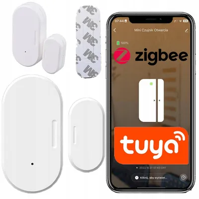 Zdjęcie produktu dla Sone MINI - Bezprzewodowy czujnik otwarcia drzwi/okna, standard ZigBee 3.0, system alarmowy
