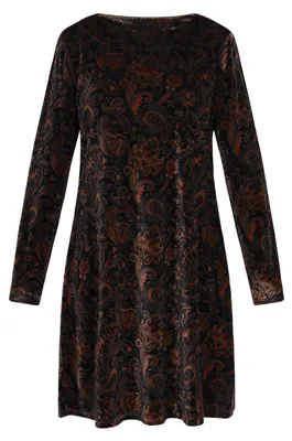 Image de Robe GELYA pour femme - violet foncé multicolore, XXL