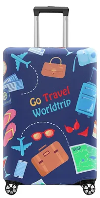 Imagen del producto de Funda elástica para maletas, de 46 a 81 cm, de varios colores, para maletas de viaje