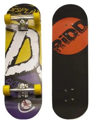 Immagine prodotto di RiDD Skateboard 28 pollici - Double Kick Tail - legno d'acero e cuscinetti ABEC 7 giallo/viola