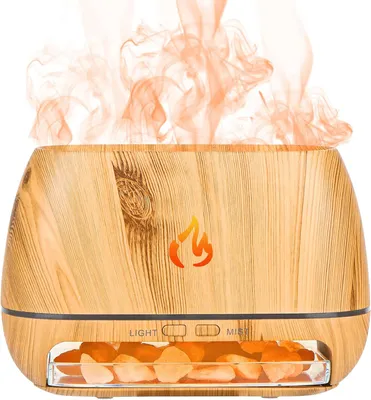 Produktbild von 2in1 Aroma Diffusor, Ätherische Öle Flamme, 200ml Luftbefeuchter, Elektrischer Duftöl Diffusor, Automatische Abschaltung, Defuser Air Aromaöle