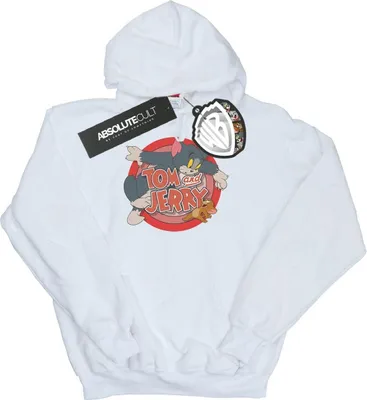 Image de Tom And Jerry - Sweat à capuche "Classic Catch" pour garçon BI12953 (140-146) (Blanc)