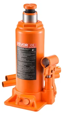 Produktbild von VEVOR Hydraulischer Flaschenheber, 10 Tonnen Tragfähigkeit, 235-470 mm Hubbereich, Schwerlast Hydraulisch Geschweißter Flaschenheber für Auto, SUV, Pickup, Autoreparatur, Hauslift und landwirtschaftliche Geräte, Orange, 10 T