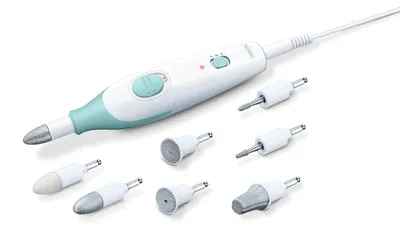 Produktbild von Sanitas 574.02, Elektrischer Nagelpolierer, 3800 RPM, 4600 RPM, Blau, Weiß, 7 Stück(e)