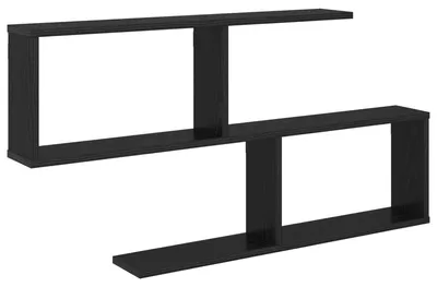 Obrázek produktu pro vidaXL Nástěnná police, černý dub, 100 x 12 x 50,5 cm, dřevotříska