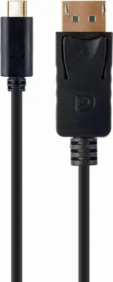 Produktbild von Gembird USB-C zu DisplayPort Adapter, 4K 60 Hz, 2 m, schwarz