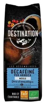 KAWA MIELONA BEZKOFEINOWA ARABICA 100 % FAIR FOR LIFE BIO 250 g - DESTINATION