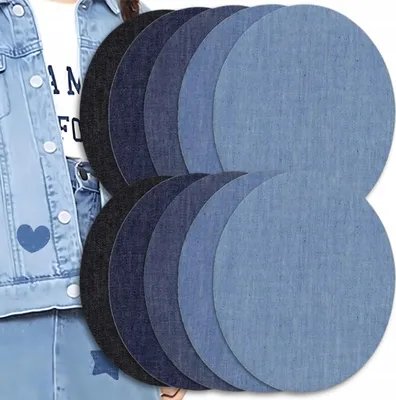 Image de EDIBAZZAR | Patchs pour vêtements pantalons Lot de 10 patchs thermocollants Jeans