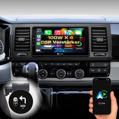 Produktbild von 9 Zoll Android Autoradio Navi für VW T6 Transporter Wireless Carplay Android Auto Head-up Display DAB+